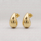 18k Flash Gold Plated Sterling Silver Teardrop Stud Earrings