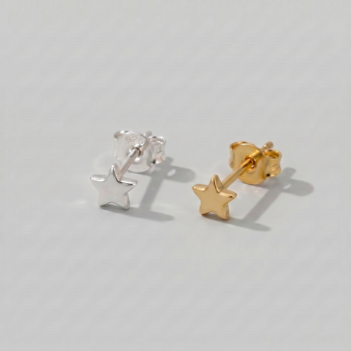 4mm Star Stud Earrings
