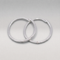 925 Sterling Silver 10, 14, 18mm Round Ear Huggie Hoop Earrings