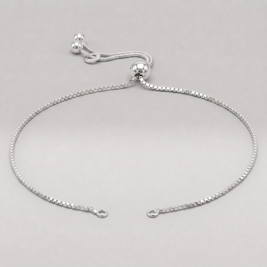 925 Sterling Silver Slider Bracelet Mechanism ONLY (Jewellery Making)