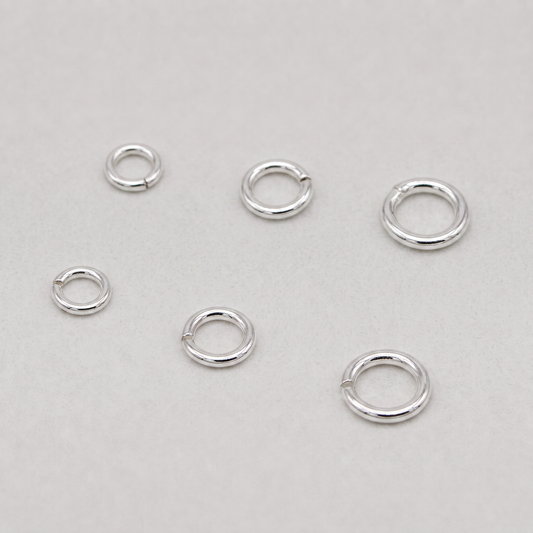 925 Sterling Silver OPEN/CLOSED JUMP RINGS 4mm 5mm 6mm (Jewellery Making)
