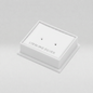 Clear Lid Earring Display Boxes "Sterling Silver" Embossed Pad 41 x 35 x 21 mm