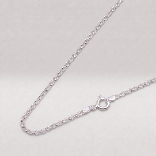 925 Sterling Silver Rolo Chain Necklace 16 - 24 inches