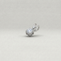 3mm Sterling Silver CZ Pendant