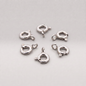 925 Sterling Silver Bolt Ring Clasp Necklace Chain Repair Open 5mm (6x)