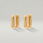 10/12mm Square Link Huggie Earrings