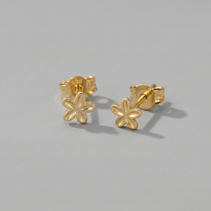 4mm Flower Stud Earrings
