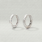 12mm Hammered Huggie Earrings