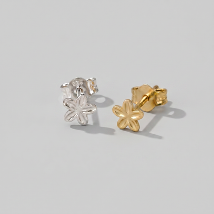4mm Flower Stud Earrings