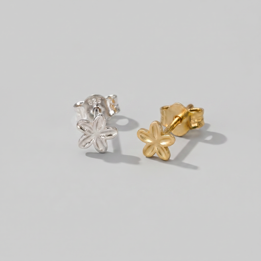 4mm Flower Stud Earrings