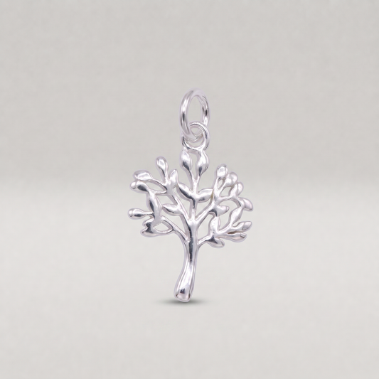 925 Sterling Silver 15mm Tree Of Life Pendant