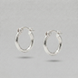 11mm Creole Tube Hoop Earrings