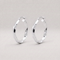 925 Sterling Silver Twisted Hoop Earrings