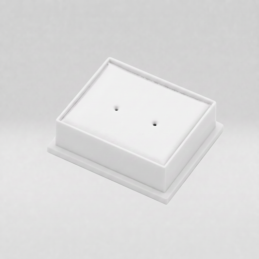 Clear Lid Earring Display Boxes Plain Pad 41 x 35 x 21 mm