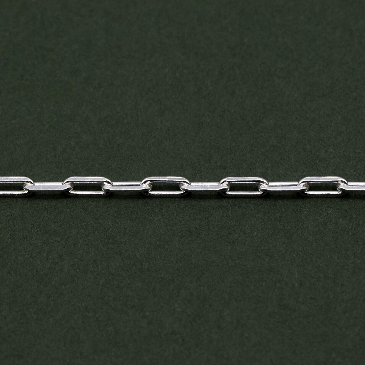 925 Sterling Silver 2.7mm Paperclip Chain Bracelet